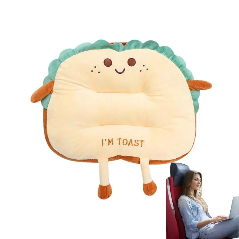 

Car Chair Cushions For Dorm Desk Chair Fluffy Toast Bread Seat Throw Pillow Auto Seat Pillow For Car Company Travel Dorm Bedroom