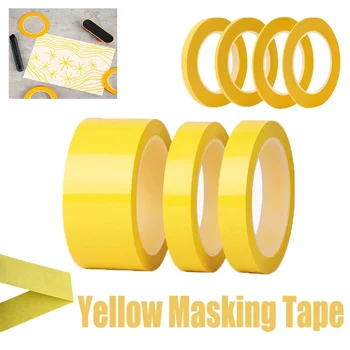 18M/20M/50M Nastro adesivo giallo Adesivo per auto Adesivo DlY Carta per pittura Pittore Decor Mestiere Accessori artigianali per uso generale 1