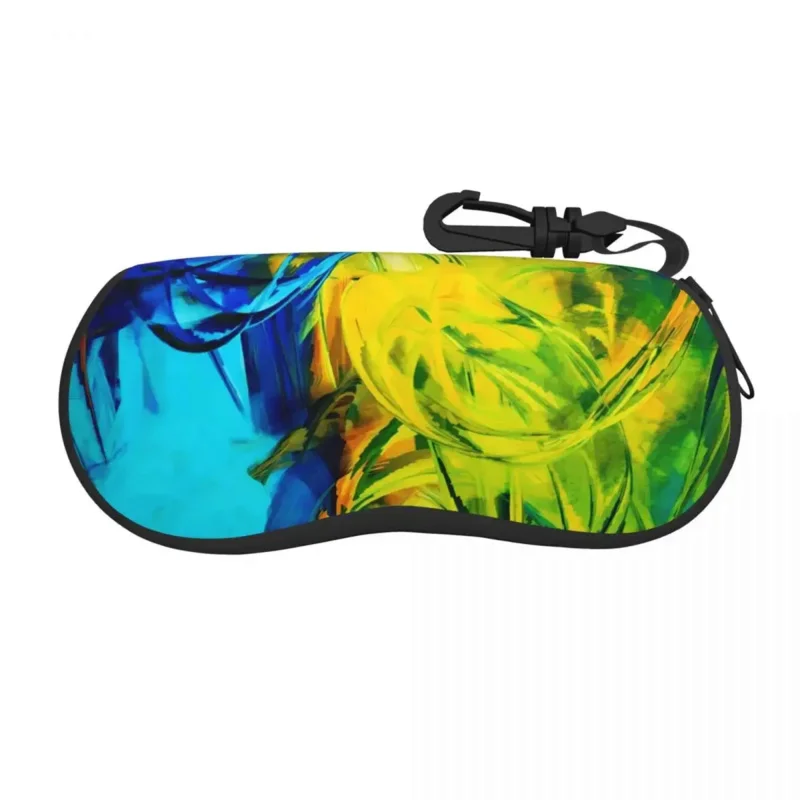 

Neon Paint Horizontal Glasses Case Abstract Print Classic Pocket Sunglasses Pouch Men Women Custom Eyewear Bag