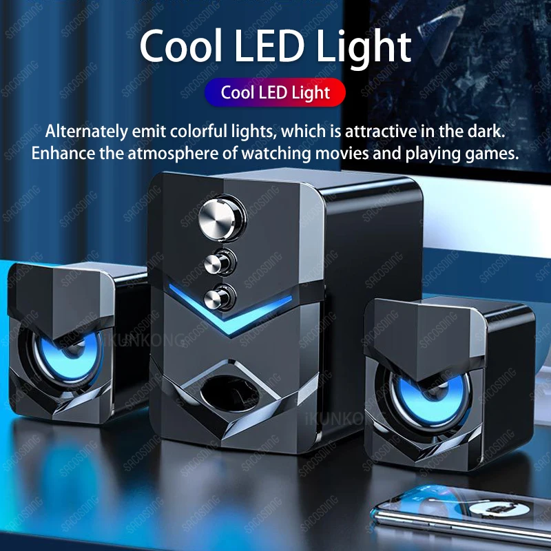 Home Theater System Caixa De Som PC Bass Subwoofer Bluetooth Speaker Computer Speakers Music Boombox Desktop Laptop Altavoces TV - Image 4