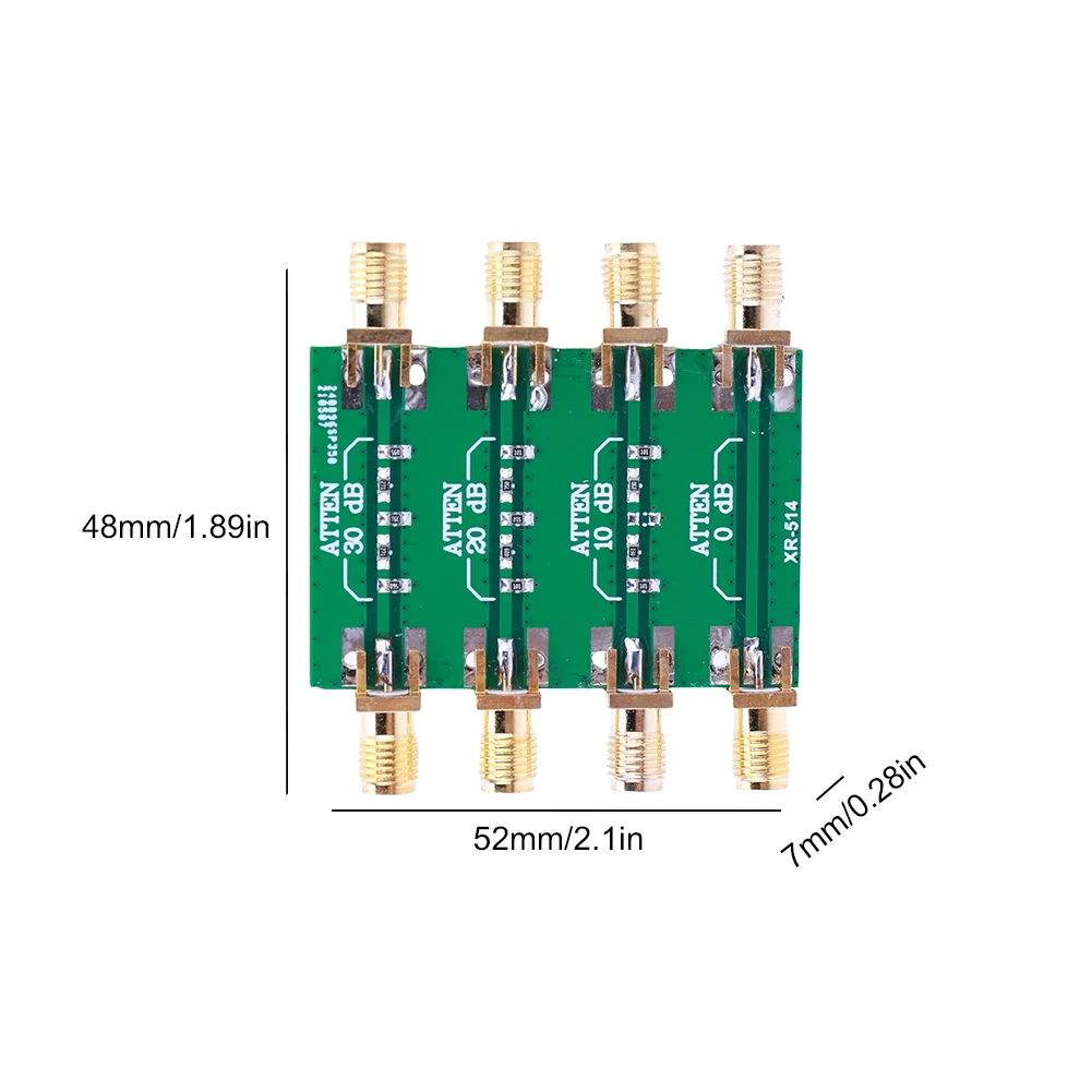 SMA 더블 여성 헤드 RF 고정 감쇠기 DC-4.0GHz 무선 주파수 고정 감쇠기 모듈 보드 200mW 0dB 10dB 20dB 30dB