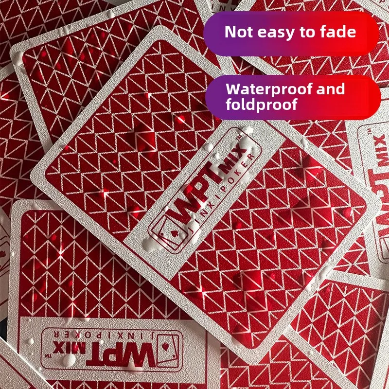 Plastic Playing Cards WPTTexas Hold'em Poker Cards Hard High-Grade Full Box Competition Special Waterproof Anti-Fold Playing Cards