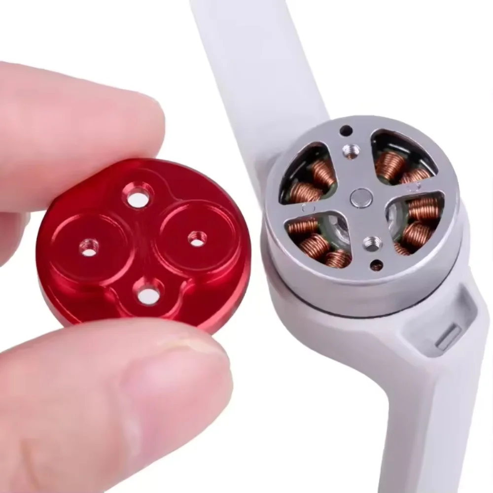 Couvercle moteur DJI Mavic Mini - Protection anti-poussière aluminium (Noir/Rouge)