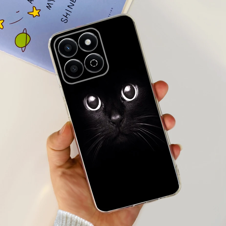 Cute Cat Butterfly Painted Soft Silicone Phone Case Cover
