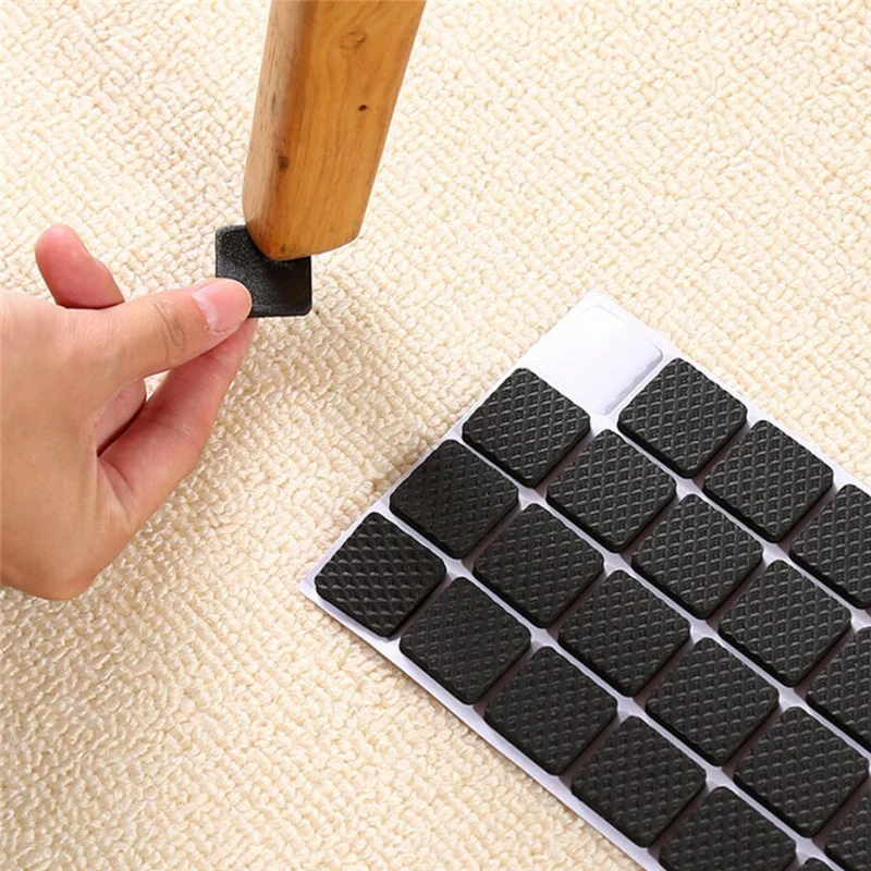 

6 Styles Furniture Table Leg Guards Round Square Bottom Non Slip Cushion Rubber Feet Practical Household Safety Products