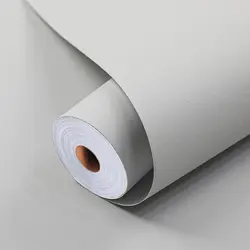 Emerald Green Self - Adhesive Decorative Film for Furniture and Cabinets - Waterproof Vinyl Wallpaper (B11 Matte Light Gray)