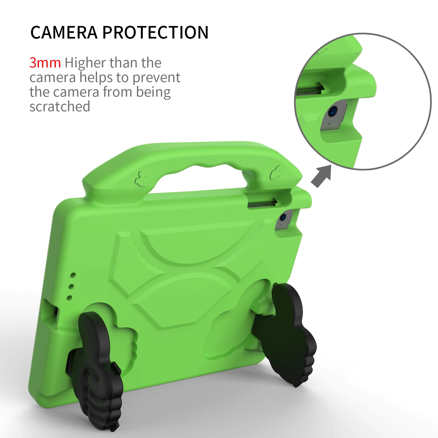 Children's Shockproof EVA Tablet Case with Thumbs Up Stand