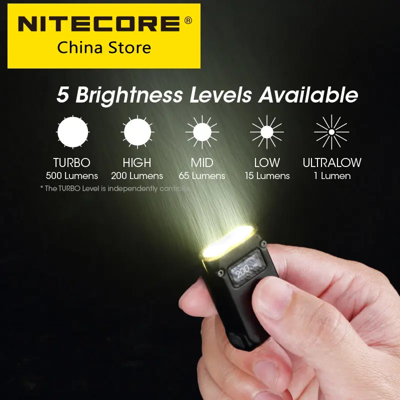 nitecore-tini2-ss-мини-брелок-для-ключей-женский-умный-фонарик-для-повседневного-использования-usb-type-c-перезаряжаемый-500-люмен-фотосессия-с-батареей-280-мАч