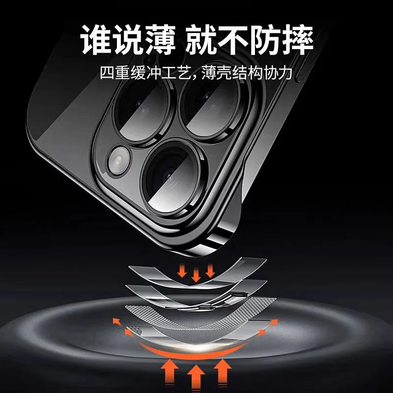 Ultra-Thin Shockproof Clear Phone Case - Frameless & Transparent Design