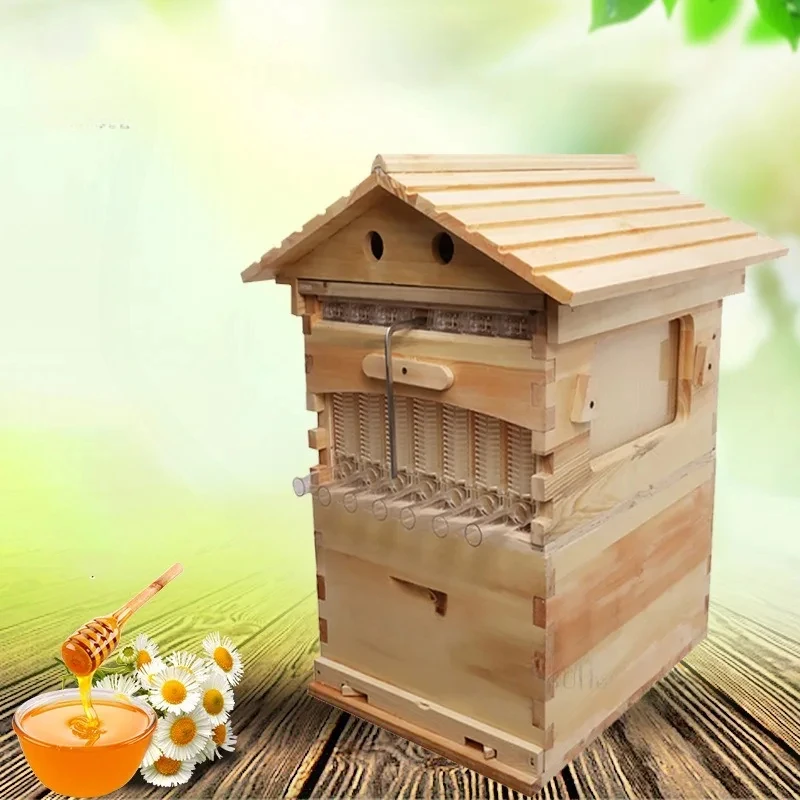 Alveari In Legno Con Tetto Automatico Bee Hotel Attrezzatura Per Apicoltura Strumento Per Apicoltore Per La Raccolta Di Miele Apicoltura Bees Box R