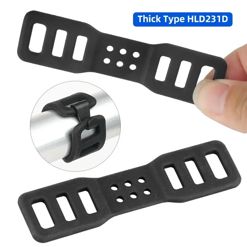 Bicycle Front Light Torch GEL Silicone Fixing Band Helmet Pump Rubber Fastening Strap 18-26cm Stretch MTB Road Bike Parts bicycle fixing band