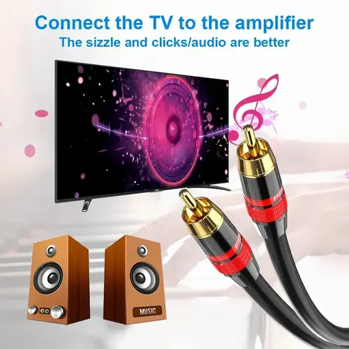 Coaxial Digital Audio RAC Cable SPDIF RCA to RCA Cable Audio Video Male for DVD Projector TV Speaker Amplifier 0.5M 1M 2M 3M 5M - Image 3