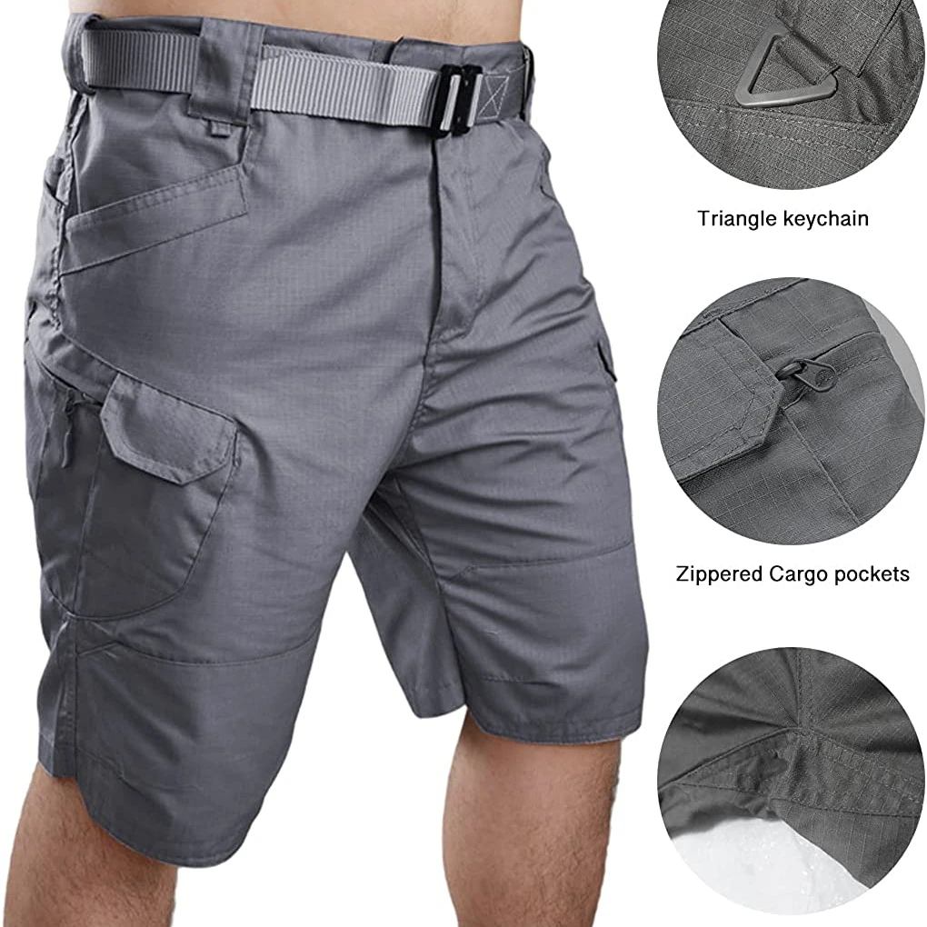 Hiking Shorts Mens Tactical Shorts 11 Waterproof Cargo Shorts for Men Hiking  Fishing Breathable Quick Dry Regular(NO Belt) 2023