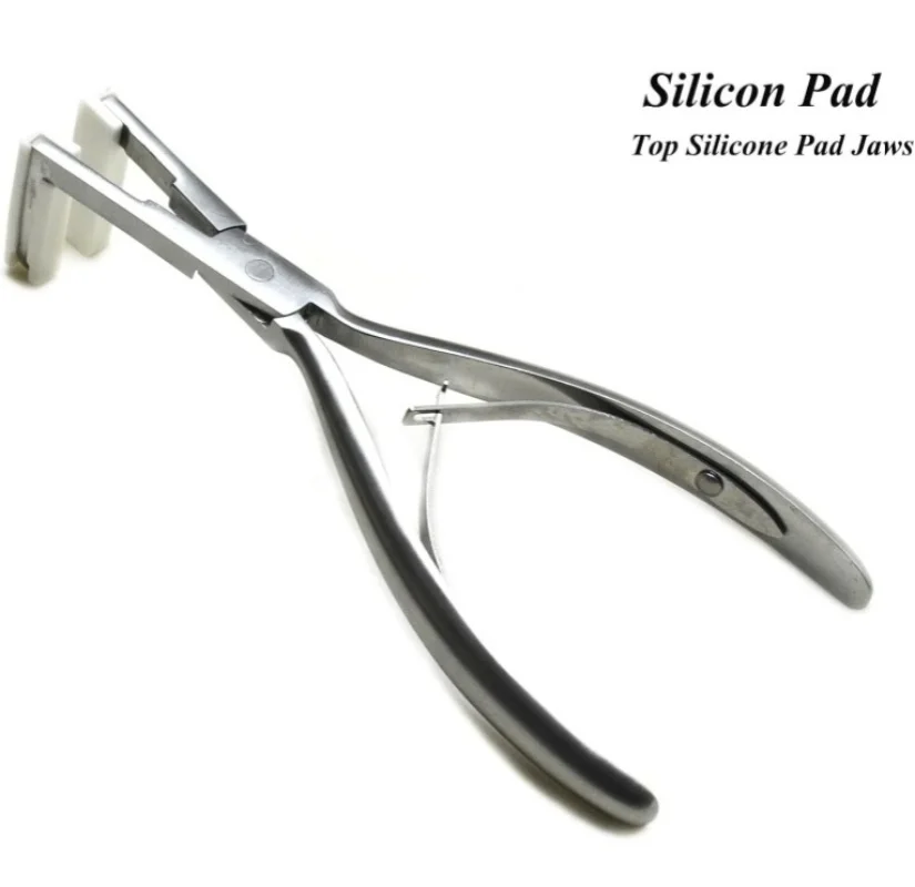 Tape in Hair Extensions Plier Flat Surface Tape Extensions Human Hair Sealing Pliers Professional Extension Tools