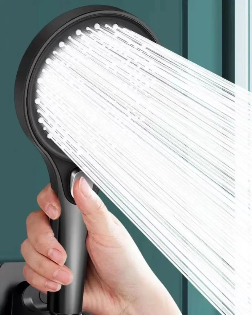 

New Large 130mm Bathroom Pressurized Hand Shower Package Accessories Shower Nozzle Water Output 5 Models Universal Adaptation