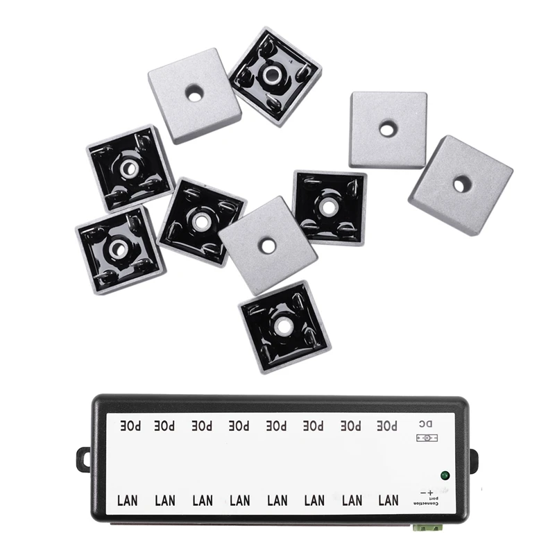 10 Pcs 50A 1000V Cassa Metallica Raddrizzatore A Ponte A Diodi Monofase Kbpc5010 Con Splitter Poe Iniettore Poe A 8 Porte