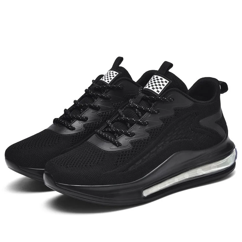 Large size men's shoes breathable lightweight sports shoes outdoor mesh black walking shoes trendy men's casual shoes running sh 8
