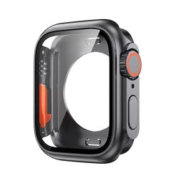 Premium Ultra Cover Screen Protector and Bumper Case for Series 9 8 7 45MM (Original black)