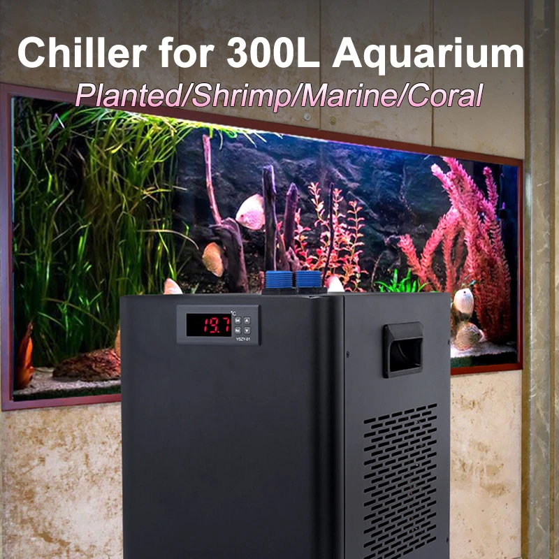 Large Aquarium Chiller for 300L Fish/Planted/Shrimp/Marine/Coral Tank 1/3 HP Water Cooler