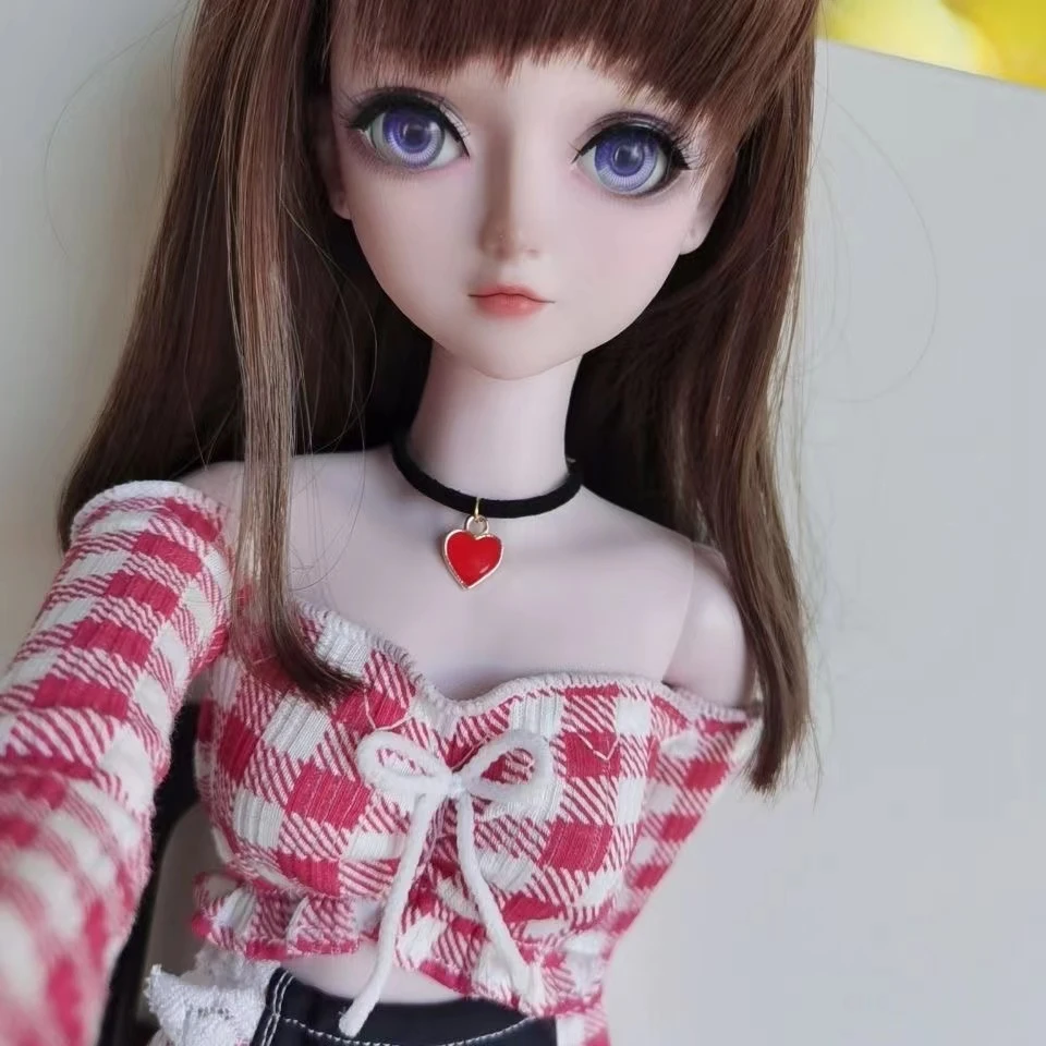 1/3 BJD Doll Clothes 22 Inch Doll Suit Handmade Fashion Doll Dress With Off Shoulder Long