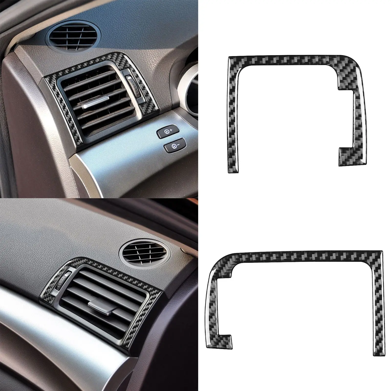 

Carbon Fiber Car Air Vent Outlet Trim Cover Dashboard Sticker Auto Interior Styling Accessories For Honda Acura TL 2009-2014