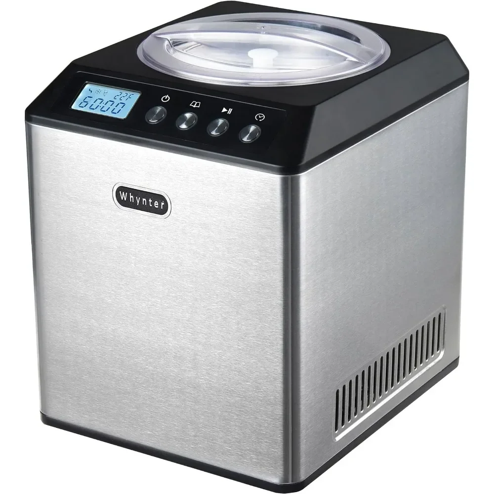 Whynter ICM-201SB Upright Automatic Ice Cream Maker with Built-in Compressor, no pre-freezing, LCD Digital Display