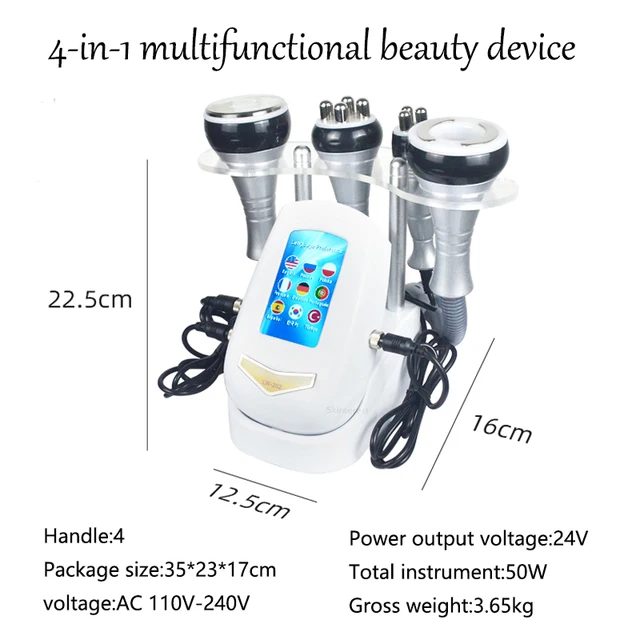 40K 3/4 In1 Cavitation Body Slimming Machine Facial Massager Skin Tighten Face Lifting Vacuum Suction Beauty Device Wrinkle Rem 6