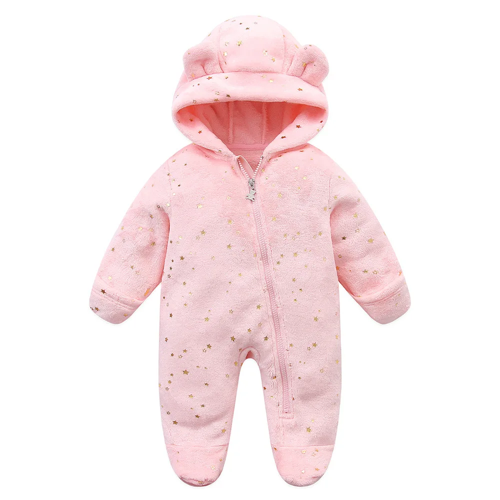 Cute Cartoon Baby Rompers Soft Warm Pajamas Infant Animal Costume Zipper Jumpsuit Outfit Clothes for Boy Girl Newborn 0-12Months