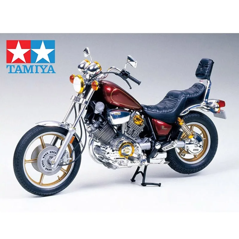 Tamiya 14044 1/12 Virago Xv1000 Racing Motorcycle Sport Handmade Moto Hobby Toy Plastic Model Building Assembly Kit