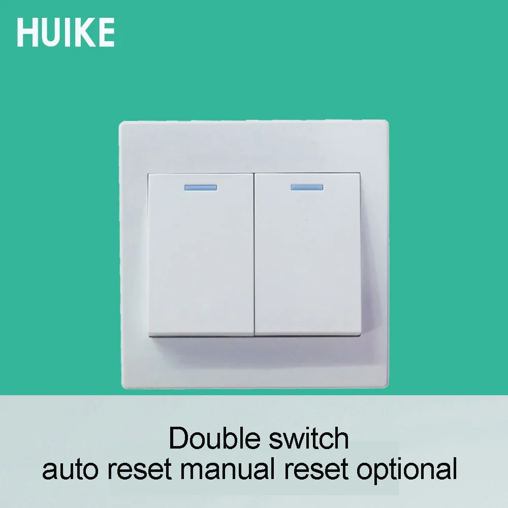 Indoor Wall Mounted Plastic Door Exit Button White Color Access Control System Accessories Release Wall Switch 10A 250V For Lamp