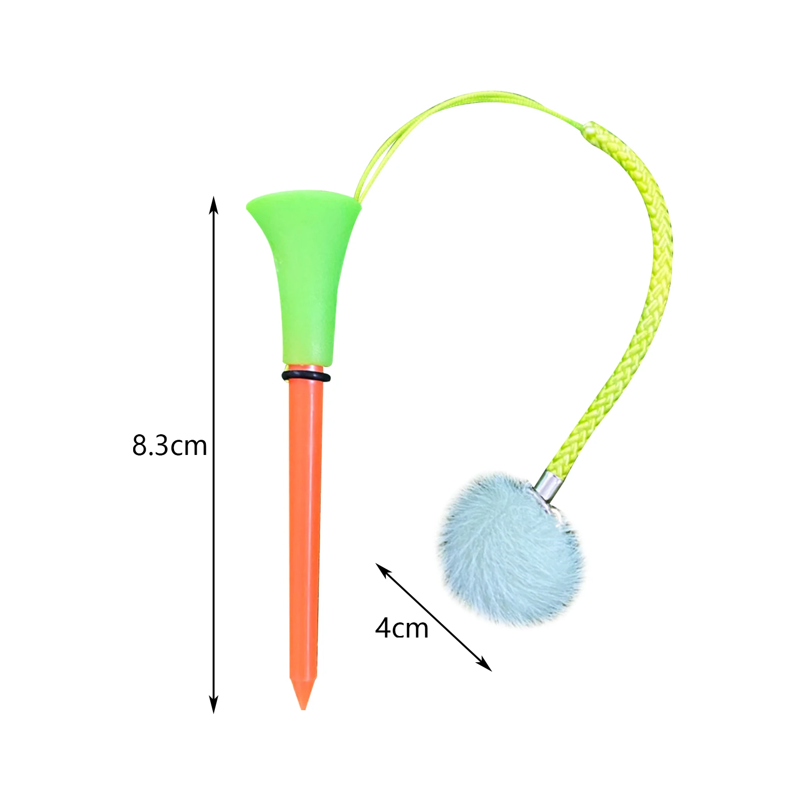 Golf Tee with Rope Prevent Loss Golf Ball Nail Golf Accessories Stable Stand Reliable More Durable Golf Ball Holder