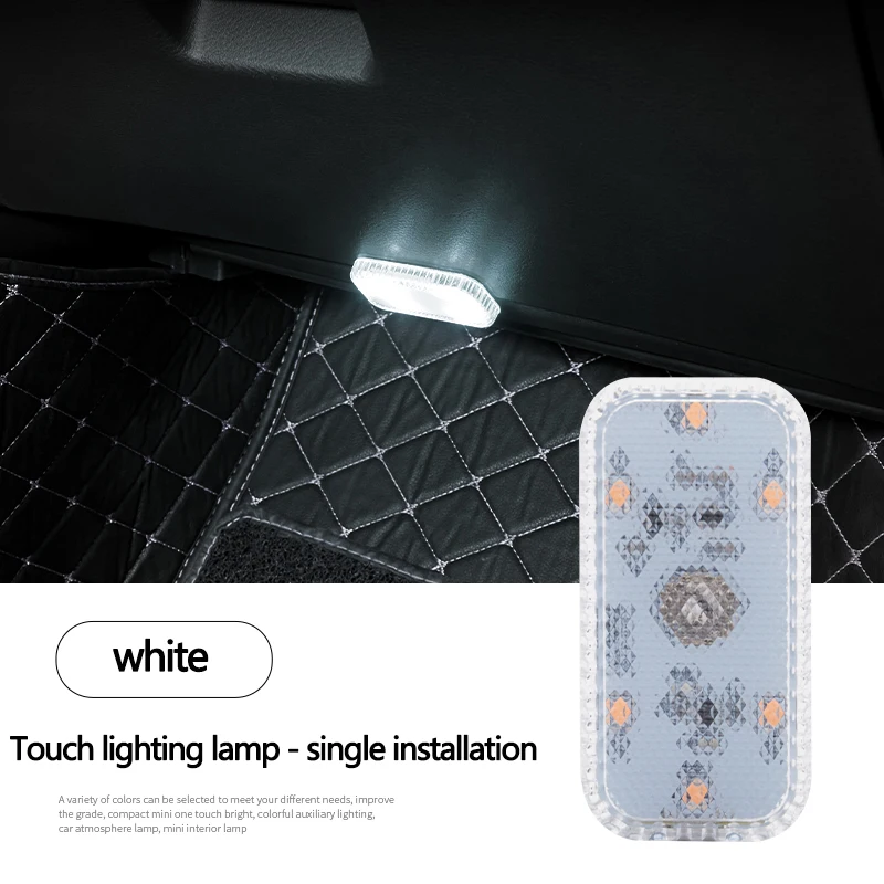 Car mounted LED ambient lights, colorful interior ambient lights, non-destructive modification, flowing decorative lights