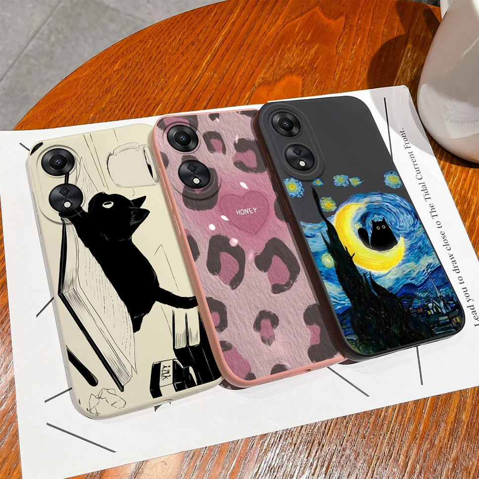 Lovely Funny Cat Astronaut Soft Liquid Silicone Shockproof Protective Phone Case