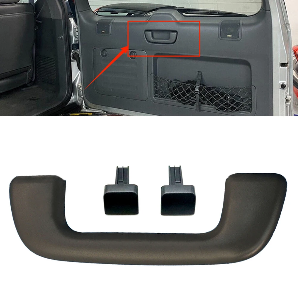 Rear Trunk Tailgate Door Assist Handle With Clips Gray For Land Cruiser
