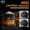 2023 Natural Wave Control Pomade for Black Men Strong Hold 360 Waves Layered Style Clay Wavy Grease Builder for Hair Silky Shine 5