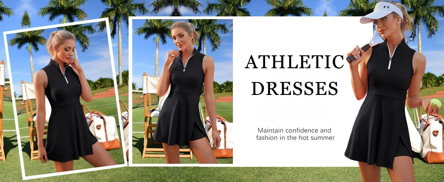 Summer Tennis Women's Dresses With Shorts And Pocket Golf Wear Sport Badminton Clothing Active Wear Sleeveless Tracksuit