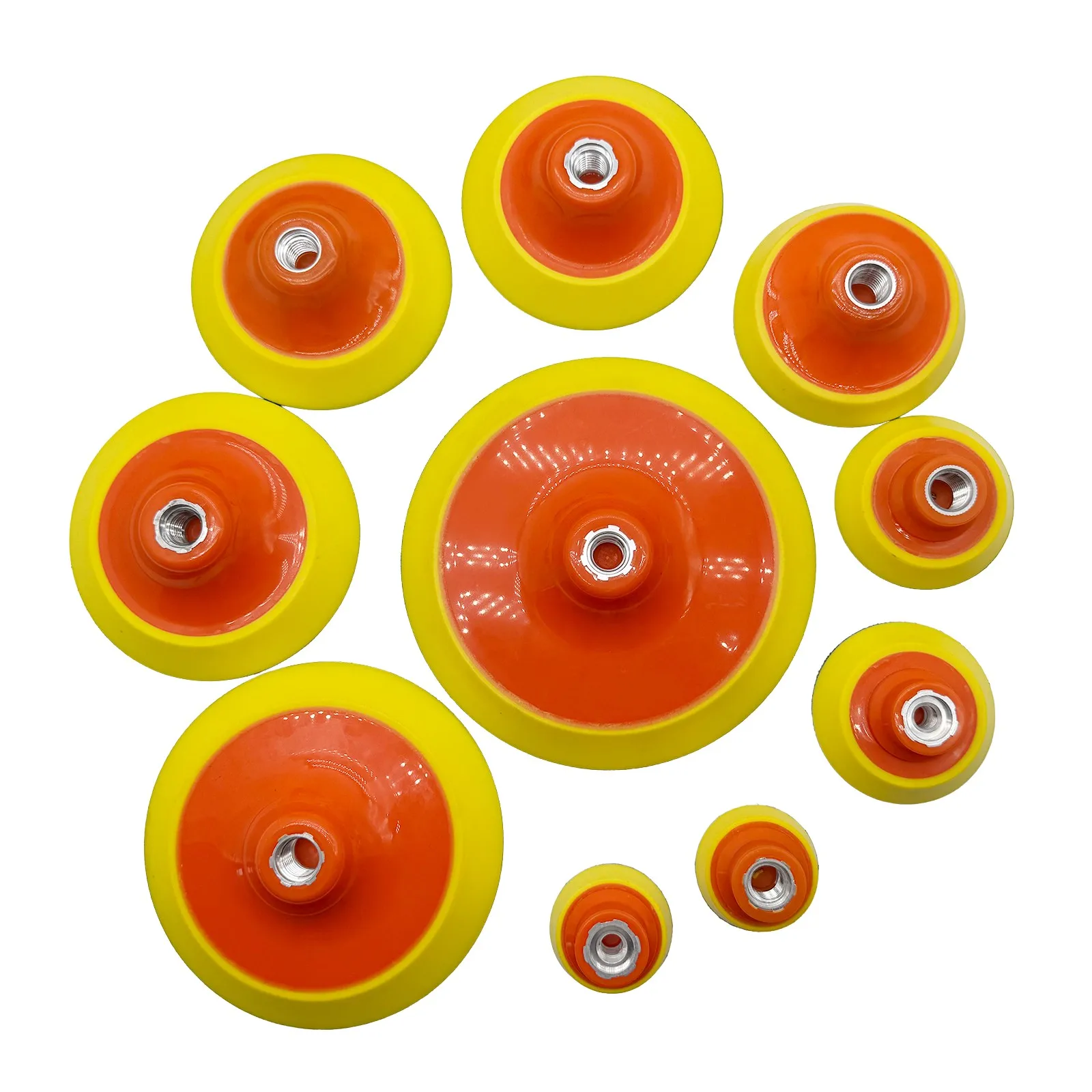 1 Stück 2/3/4/5/6/7 Zoll Schleifunterlage M14 M16 Schleifpad für Schleifmaschine und Polierpads Polierer Schleifwerkzeuge