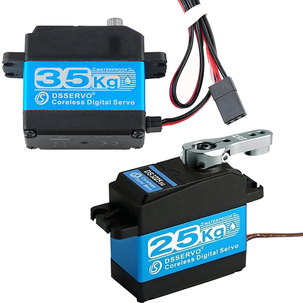 DSSERVO DS3225 SG 25KG 180°/270° Coreless Waterproof Metal Gear Digital Servo For Baja Cars 1/8 1/10 1/12 RC Cars - Price - 22.00 Euro