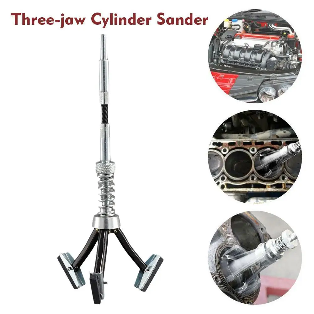 

Cylinder Sander Three-jaw Bore Hone Car Engine Inner Adjustable Steel 3 Flexible Shaft Diameter 63mm Legs Brake 18mm - Grin M3D1