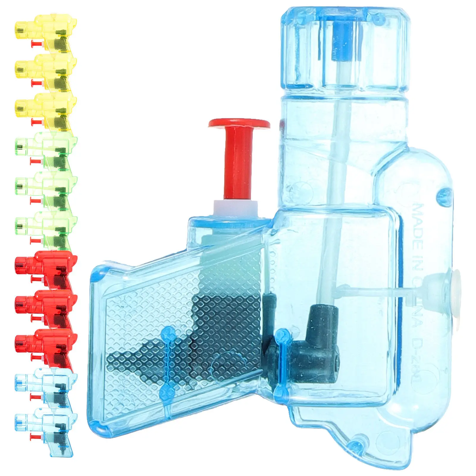 12개 투명 물총  및 어린이를 위한 인터랙티브 여름 물놀이 장난감 야외용 무작위 색상