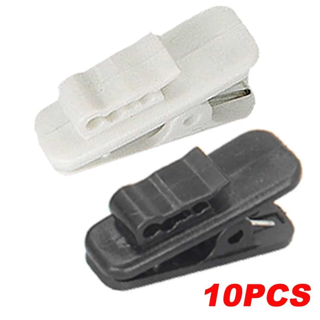 New 10pcs Earphone Cable Wire Clip Headset Cord Clamp Collar Lapel