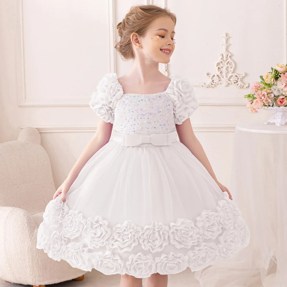 Girls Elegant Dresses Christmas Kids Dresses For Girls Lace Dress Gown  Princess Clothes Children Formal Evening Party Flower Gir - AliExpress 1501