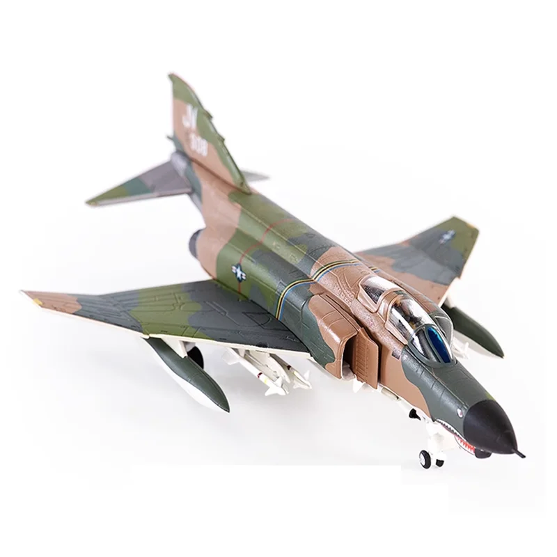 

Diecast American F-4E Militarized Combat Fighter Aircraft Alloy & Plastic Model 1:144 Scale Diecast Toy Gift Collection Display