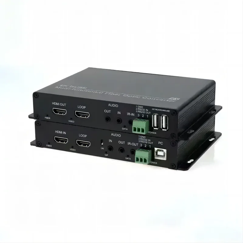 1 Channel 20km Video 4k hdmi@30hz fiber optical transmitter and receiver with CE/FCC/RoHs