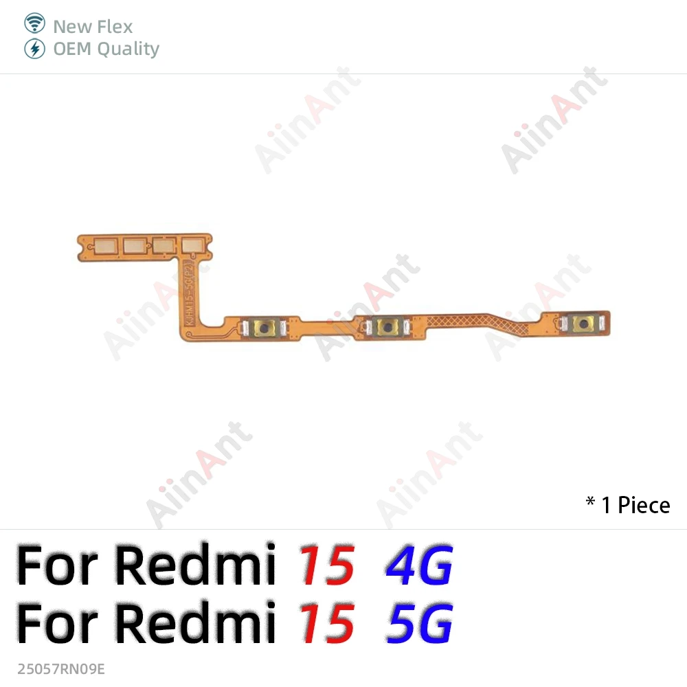 Enhanced Product Title:   
OEM Power and Volume Flex Cable Replacement