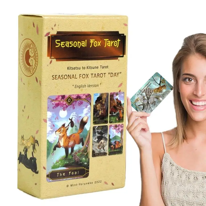 季節のキツネのタロットカード,78枚 - AliExpress