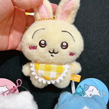 Alternative view of Furry Small Pendant Usagi Hachiware Chiikawa Plush Doll