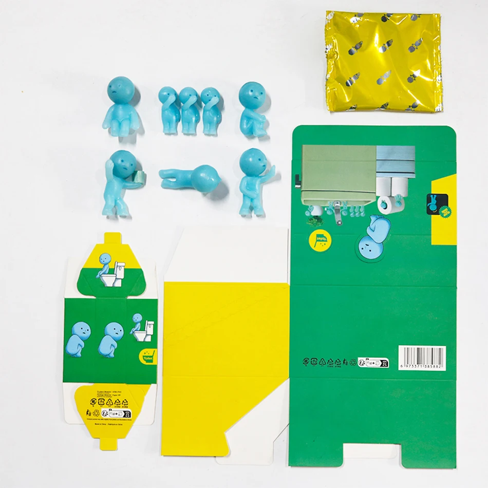 Geschenk: Mehrere Serien von nachtleuchtenden grünen Puppen – Überraschungs-Mystery-Box mit Actionfiguren als Deko-Desktop-Modellspielzeug – Detail 12