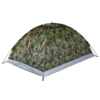 TOMSHOO Camping Tent for 2 Person Single Layer Outdoor Portable Camouflage Summer Tent for Outdoor Camping Traveling Tent 4