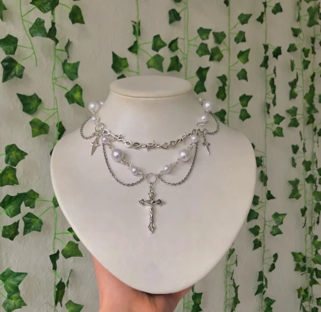 Collana Girocollo in Pizzo Chiacchierino Driade - Gioielli - Coll